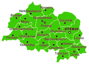 ビテブスク州MAP